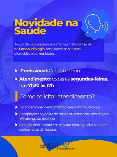 Posto de Saúde passa a contar com atendimento de Fonoaudiologia