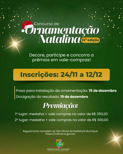 Decorações natalinas serão destaque novamente no concurso Natal Luz e Vida