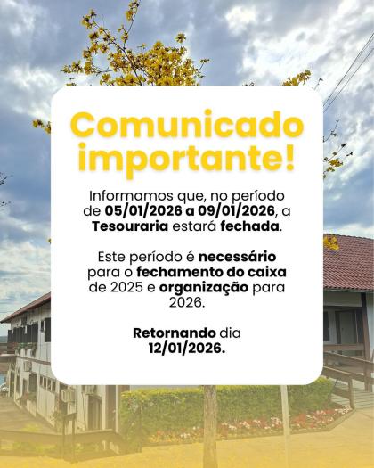 Tesouraria Municipal de Colinas terá atendimento suspenso temporariamente